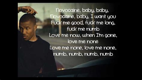 pyramids frank ocean lyrics|frank ocean novacane lyrics.